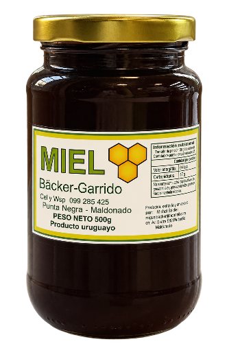 Miel 500gr vidrio Backer Garrido