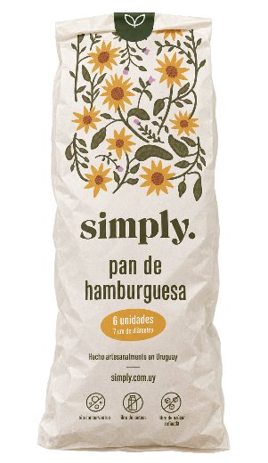 Pan de hamburguesa 7cm Simply