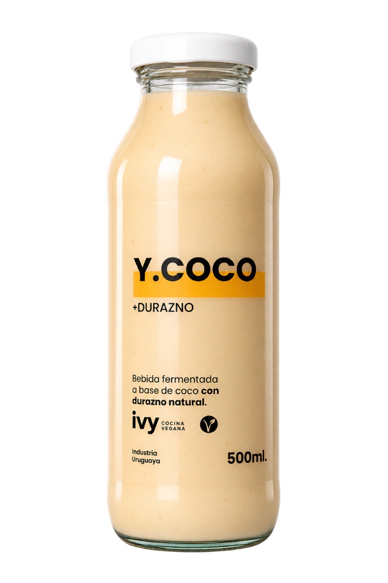 Yogur vegano de Coco con Durazno