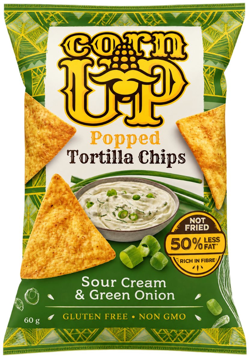Tortillas chips sour cream & green onion