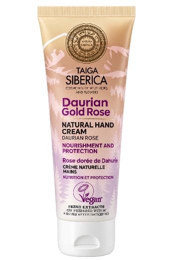 Daurian Gold Rose – Crema Natural de Manos Nutrición y Protección Natura Siberica
