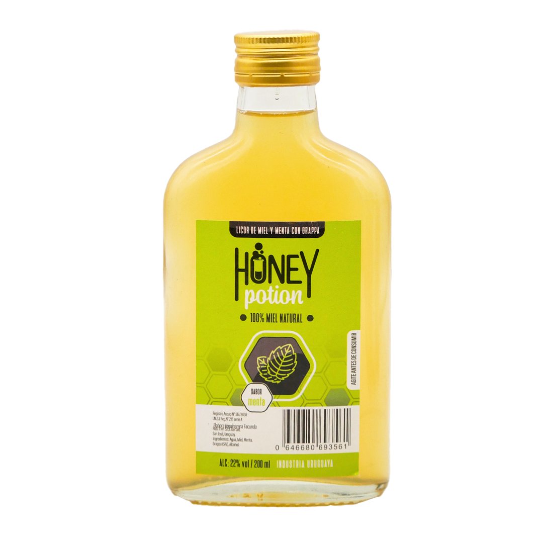 Grapa miel petaca menta