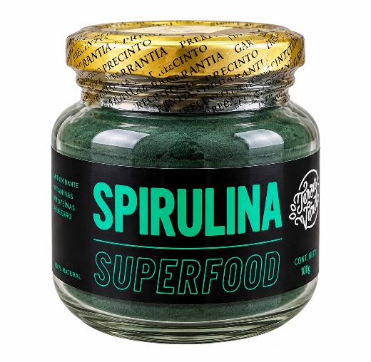 Spirulina Superfood 100% Natural Terra verde