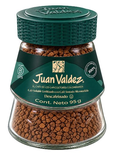 Cafe liofilizado descafeinado Juan Valdez