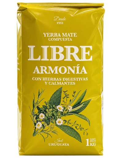 Yerba Mate con hierbas digestivas y calmantes Libre armonia