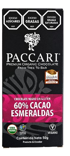 Paccari chocolate 60 cacao esmeraldas