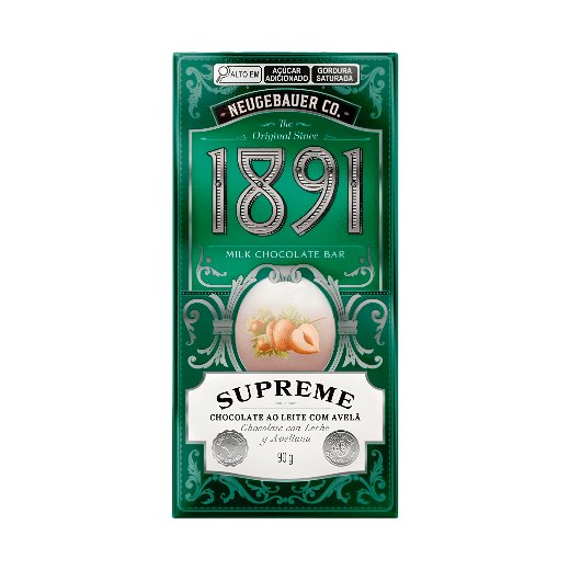 Tableta supreme con avellanas 1891
