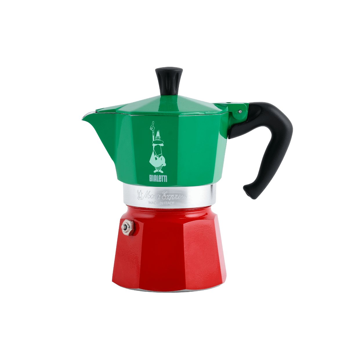 Moka express verde roja 6 tazas