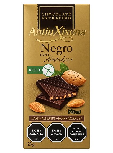 Chocolate negro con almendras Antiuxixona