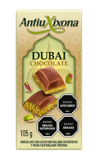 Chocolate dubai Antiuxixona