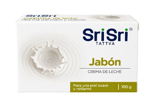 Jabon vegetal crema de leche Sri Sri