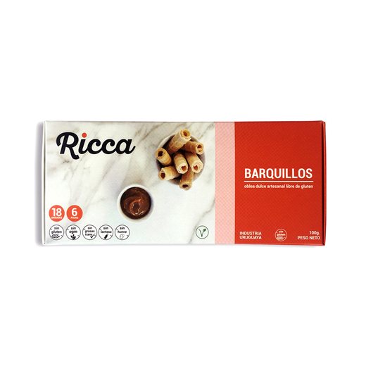 Barquillos rellenos Riccoli
