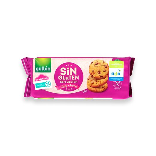 Galleta chip de choco sin azucar Gullon