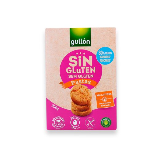 Galletas cookies pastas sin gluten Gullon
