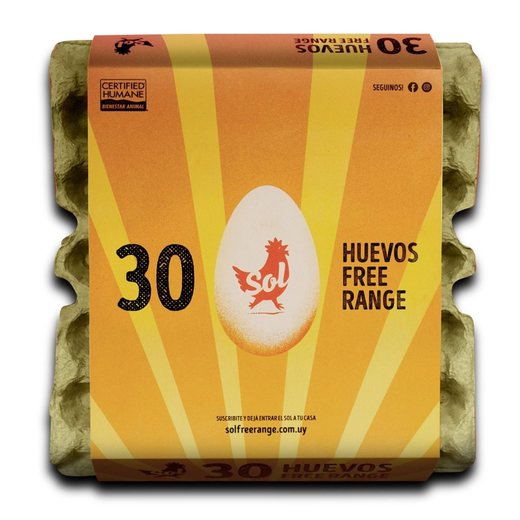 Huevos free range x30 Sol