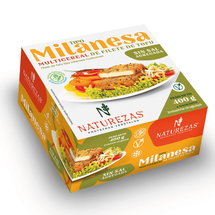Milanesa multicereal de tofu