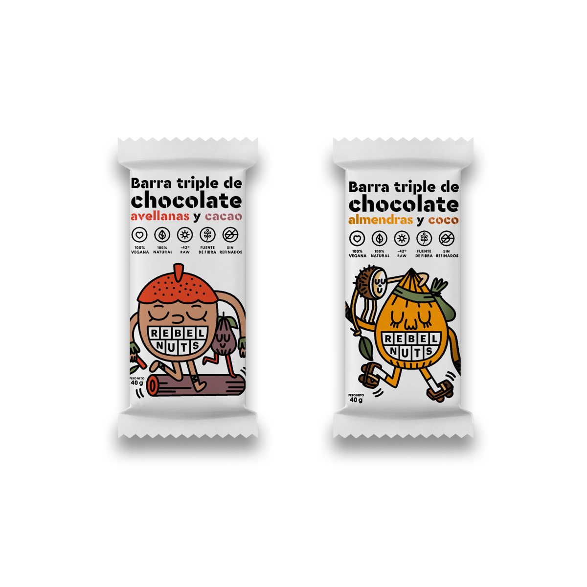 Choco avellana y cacao