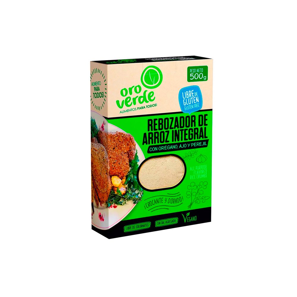 Rebozador de arroz integral saborizado